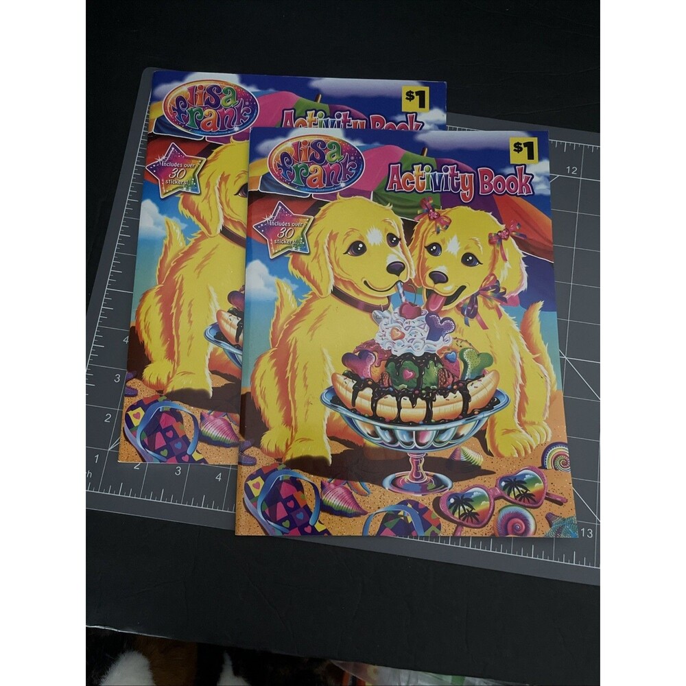 2 (Of The Same) Lisa Frank Coloring Activity Books Stickers 2014
